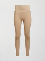 High Rise Full-Length Legging in Melt - Sandy Tan | Carbon38