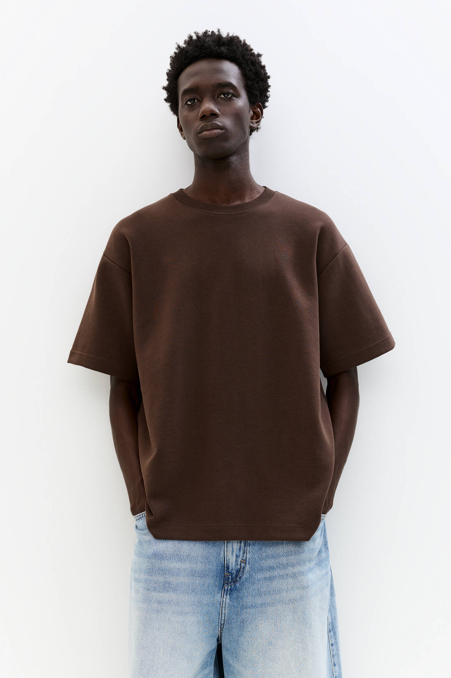 Basic short sleeve sweatshirt | Pull&Bear United Kingdom | PULL and BEAR UK