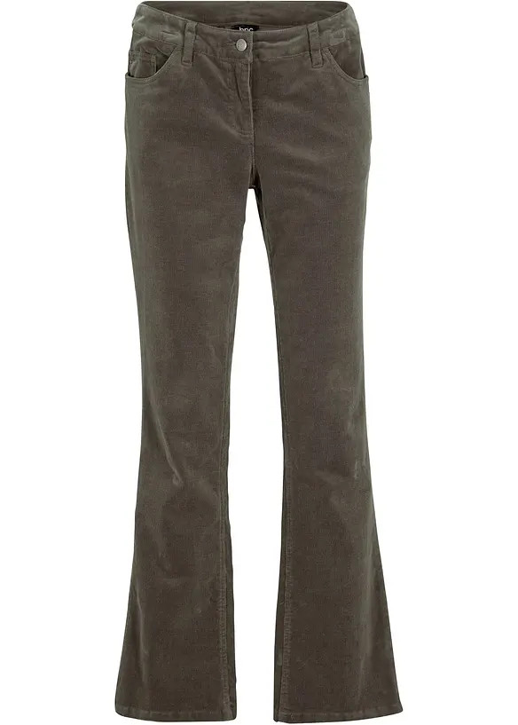 Bootcut-Cordhose aus elastischem Baumwoll-Mix | Bonprix DE