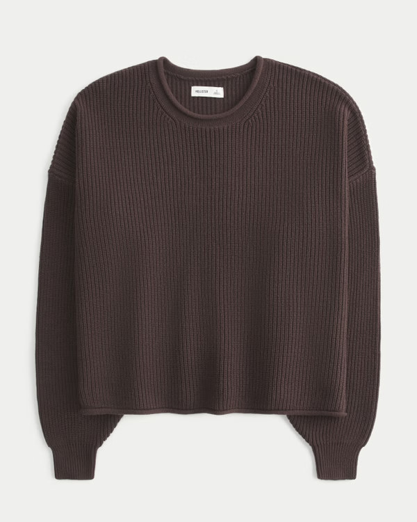 Women's Easy Rollneck Crew Sweater | Women's Tops | HollisterCo.com | Hollister (US)
