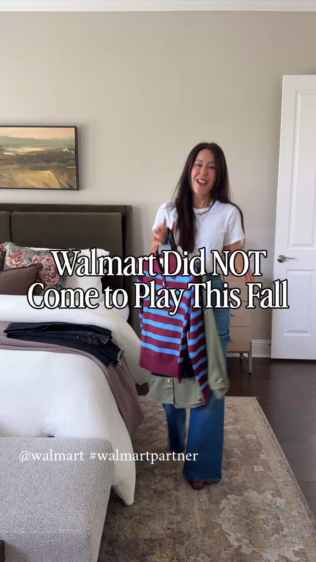 @Walmart  #walmartpartner 
 I am 5’3” size XS. Everything is true to size. The green utility shirt is oversized. The striped rugby shirt I wish I would have sized up for a looser fit. 

Walmart absolutely knocked it out of the park with these fall finds. 🙌 From rhinestone details and gold buttons to fringe and elevated tops you can wear to the office, dinner, or a special event—everything is a 10/10. These look SO much more expensive than they are. Linking all my favorites for you!

Walmart fashion • Walmart fall fashion • fall outfit ideas • affordable fashion • women’s fall outfits • workwear outfits • elevated basics • fall tops

#LTKstorytime #LTKOver40 #LTKWorkwear