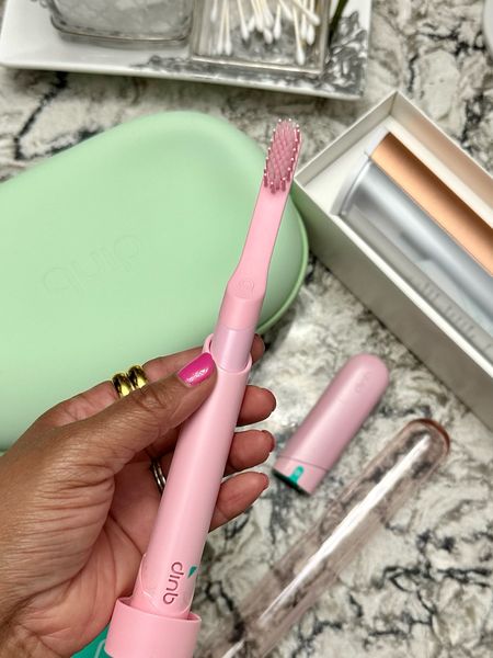 Grown Woman Ish is being excited about my new rechargeable pink toothbrush from Quip! 😆 I’ve been using a Quip toothbrush for several years now, but I’m excited to have this new rechargeable one along with the water flosser! Use code AYESHA15 for 15% off! #ad #quip #quippartner @quip

#LTKhome #LTKbeauty #LTKover40