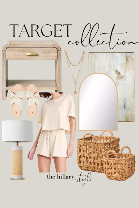 Target Collection: Framed Wall Art, Arched Gold Mirror, Wood Nightstand, Matching Set, Sandals, Lamp, Woven Baskets, Layered Gold Necklace, Spring Home Decor, Spring Home Refresh, Spring Outfit, Target Finds, Target Home, Target Fashion

#LTKstyletip #LTKhome #LTKFind