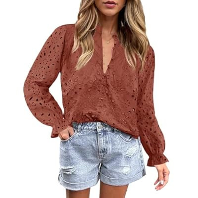 ZESICA Casual Blouse Tops Shirt | Amazon (US)