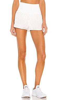 Free People X FP Movement Way Home Short in Optic White from Revolve.com | Revolve Clothing (Global)