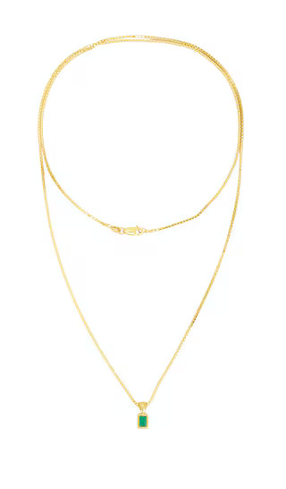 Emerald Cut Wrap Necklace in Vermeil | Revolve Clothing (Global)