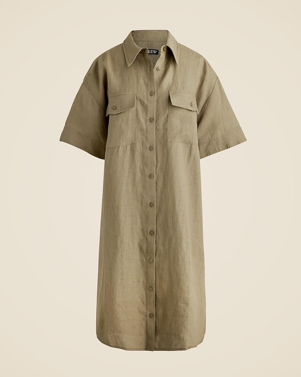 Utility shirtdress in linen | J. Crew US