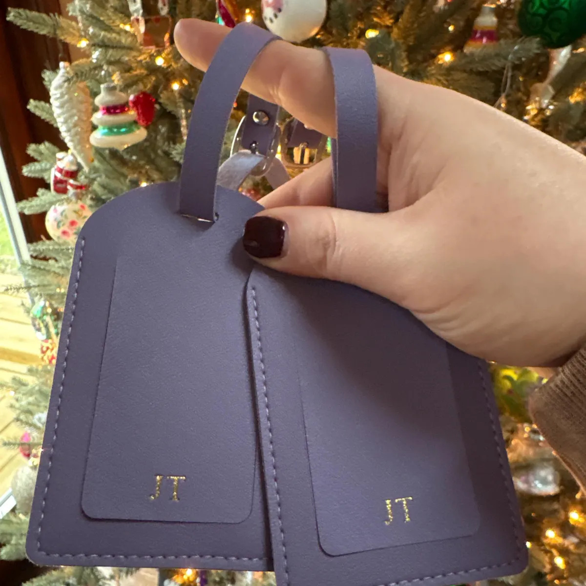 Personalized Luggage Tag, Travel Accessory, Custom Vegan Leather Suitcase Tag, Bridesmaid Gift, W... | Etsy (US)