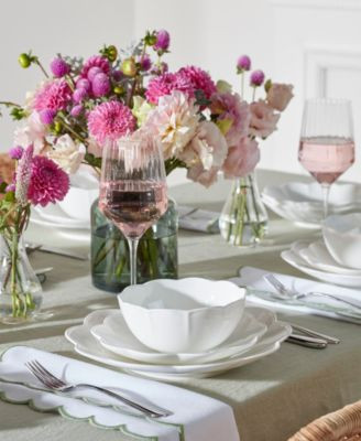 Lenox Studio 1414 Bone China Scallop 12-Pc. Dinnerware Set, Service for 4 - Macy's | Macy's