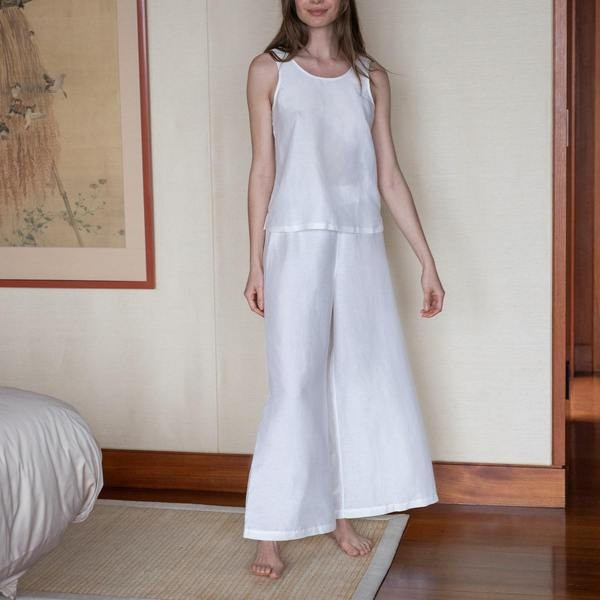 Resort Linen Silk Pant Set | Lunya