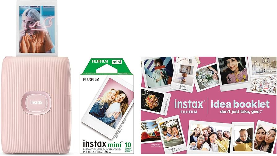 FUJIFILM Instax Mini Link 2 Smartphone Printer Bundle 2025 - Soft Pink | Amazon (US)