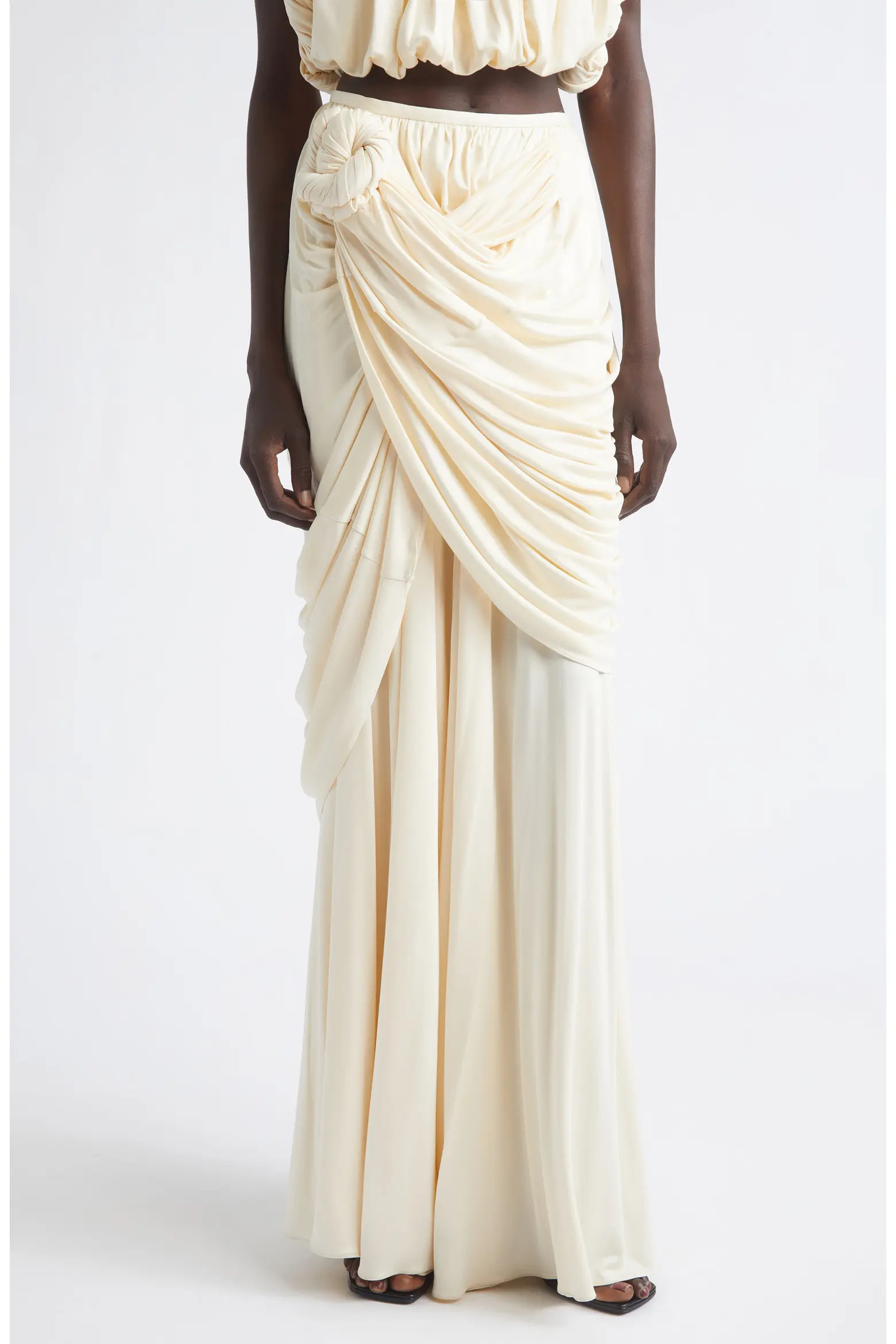 HEIRLOME Effie Draped Silk Maxi Skirt (Women) | Nordstrom | Nordstrom