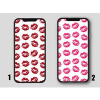 Lips & Lipstick - Lips Lipstick Pattern Phone Case Designs 20 To Choose From | Etsy (US)