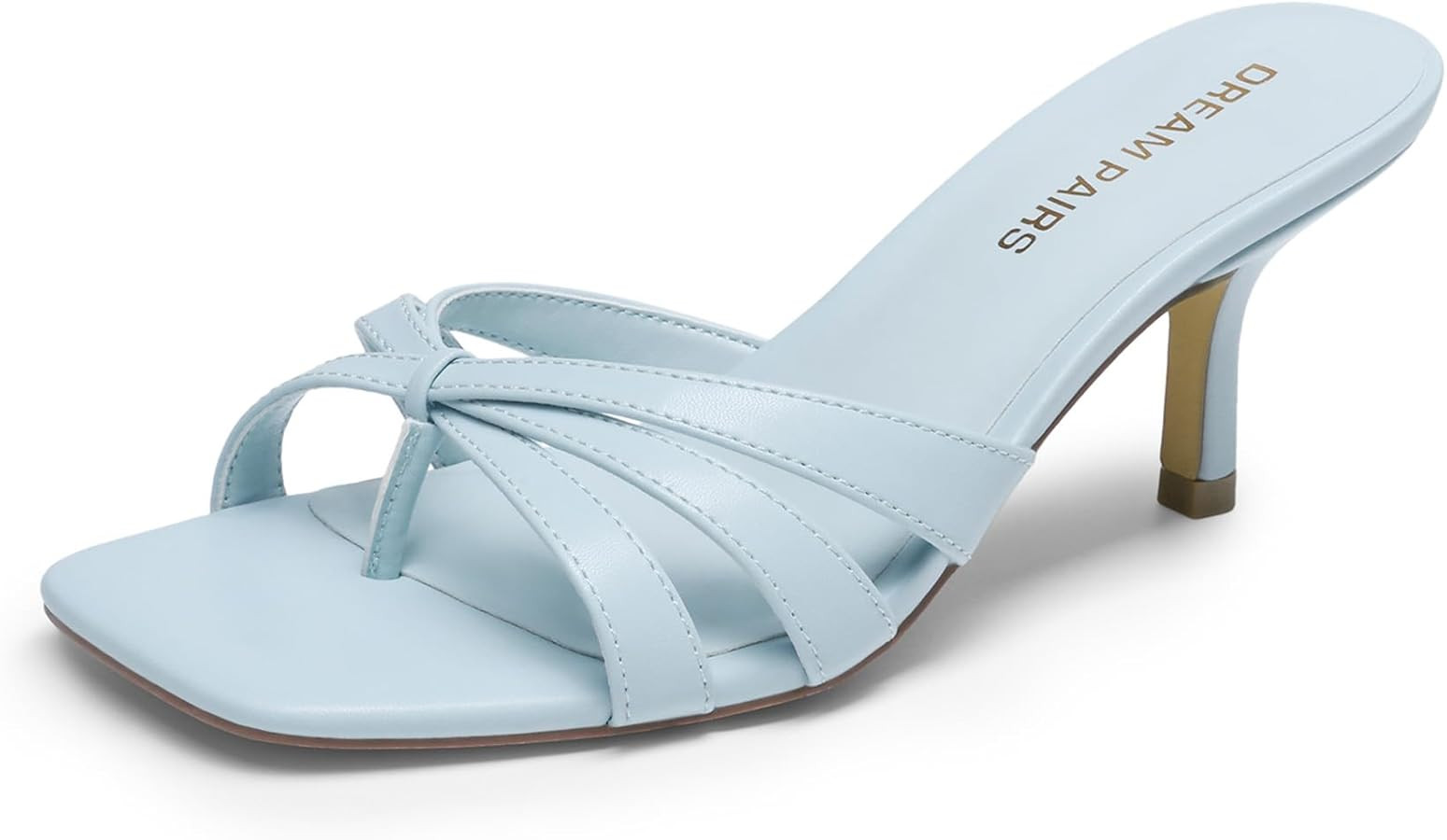 DREAM PAIRS Women's Strappy Kitten Heels 2.5 inch Stability Cute Flip Flops Thong Sandals with Cu... | Amazon (US)