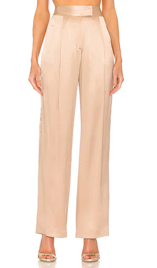 x REVOLVE Wide Leg Trouser in Champagne | Revolve Clothing (Global)