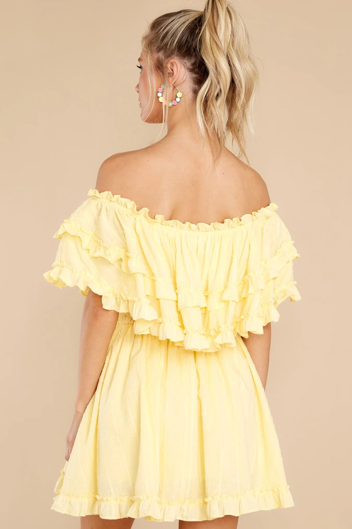 Undeniable Feelings Yellow Dress | Red Dress 