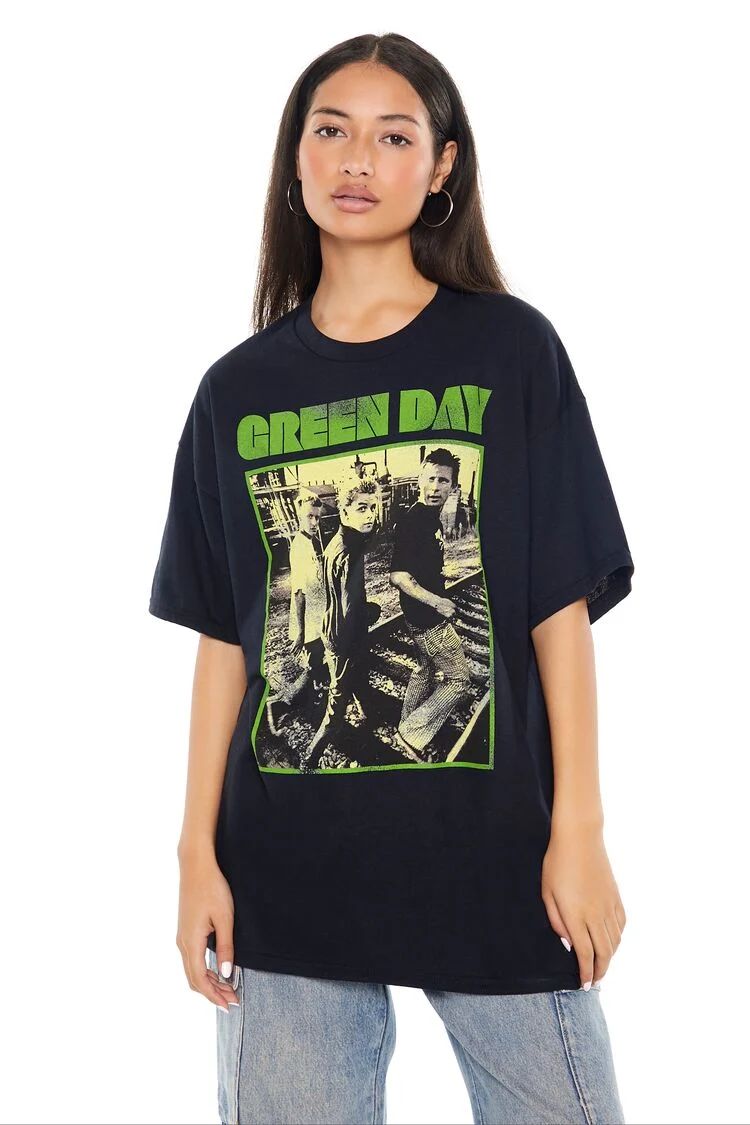 Oversized Green Day Graphic Tee | Forever 21