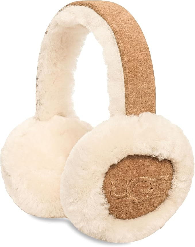 UGG womens Water Resistant Sheepskin Earmuffs With Embroidered Logo | Amazon (US)