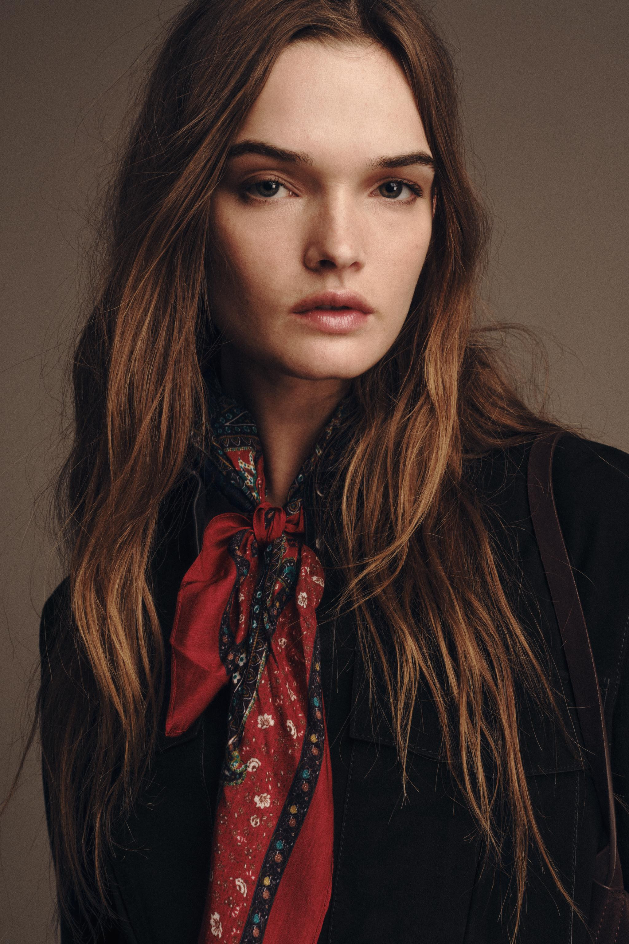 PRINTED SCARF WITH SILK | Zara AU