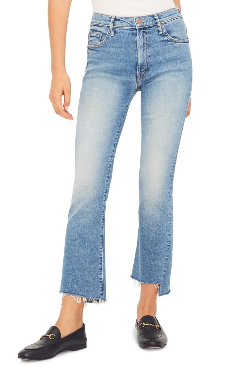 The Insider High Waist Crop Step Fray Jeans | Nordstrom