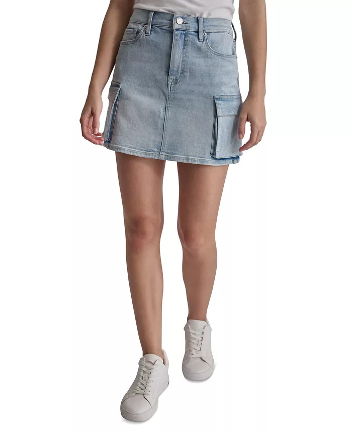 Women's Denim Cargo Mini Skirt | Macy's