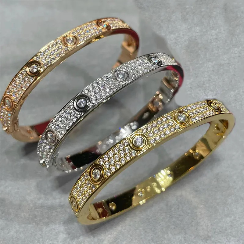 Luxury Diamond Bracelet Designer Bracelet Three Rows Diamond Large Gem Bracelet High Quality Brac... | DHGate