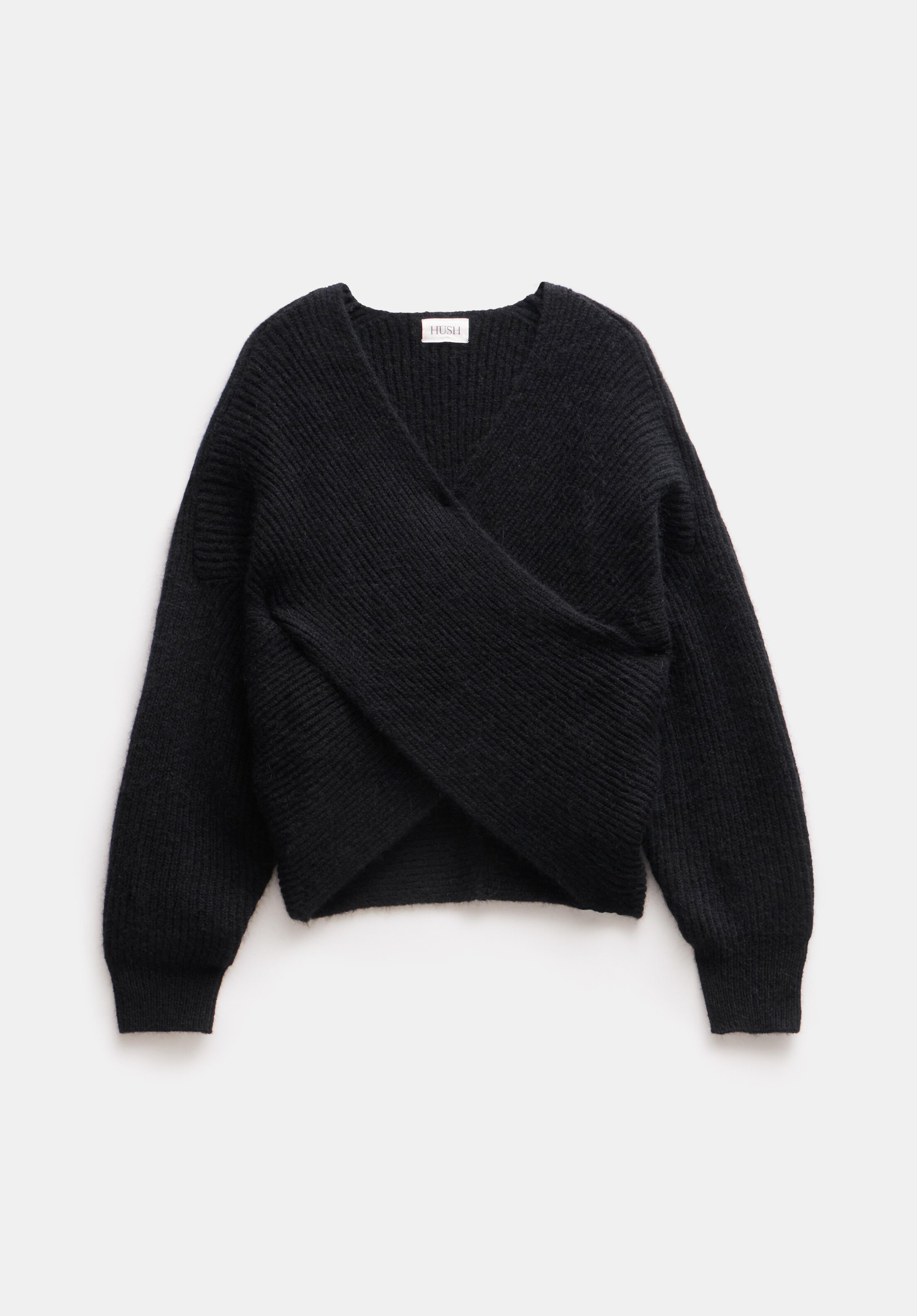 Betty Fluffy Cross Front Jumper | Hush UK