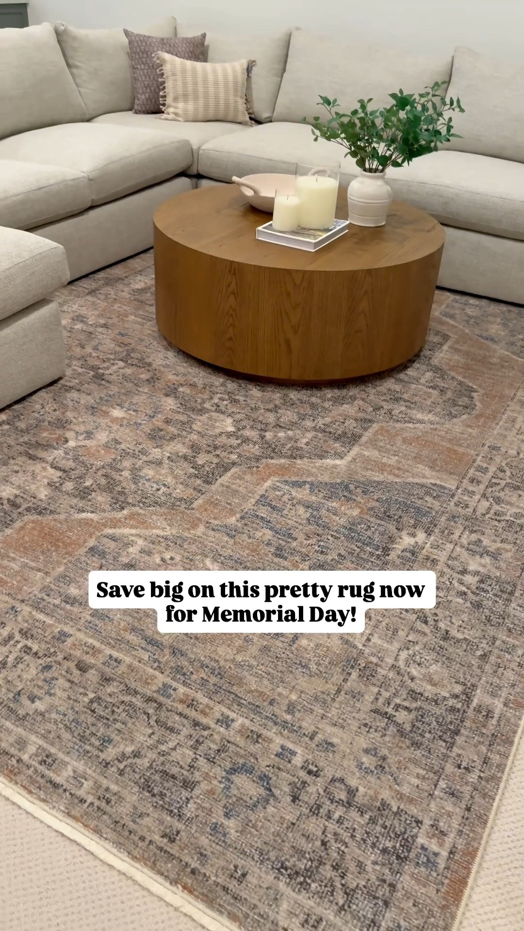 My basement rug from @Wayfair is on major sale for Memorial Day. An 8 x 10 is up to 62% off. I love the colors in this one some blues and browns and taupes! ￼

#LTKSaleAlert #LTKHome