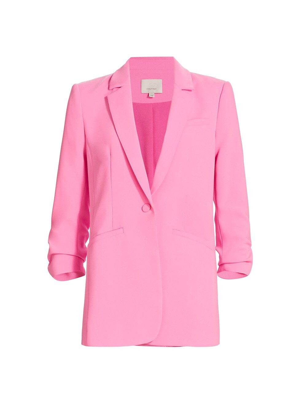 Cinq à Sept Khloe Crepe Ruched Blazer | Saks Fifth Avenue