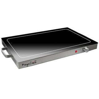 MegaChef Electric Black Warming Tray with Adjustable Temperature Controls 985111968M - The Home D... | The Home Depot