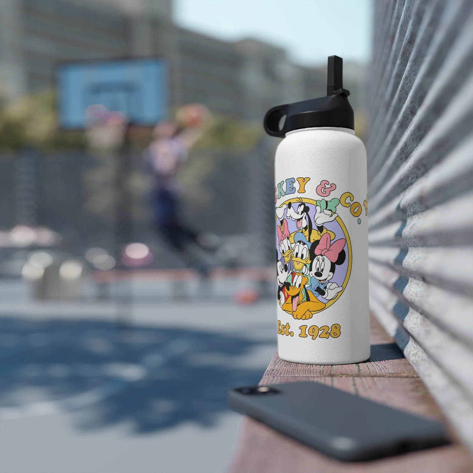 Mickey & Co Stainless Steel Water Bottle With Standard Lid Disney Water Bottle - Etsy | Etsy (US)