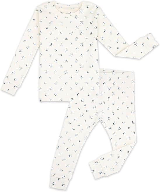 moimoln 6M-8Y Baby Toddler Girls Floral Modal Cotton Long Sleeve Pajamas | Amazon (US)