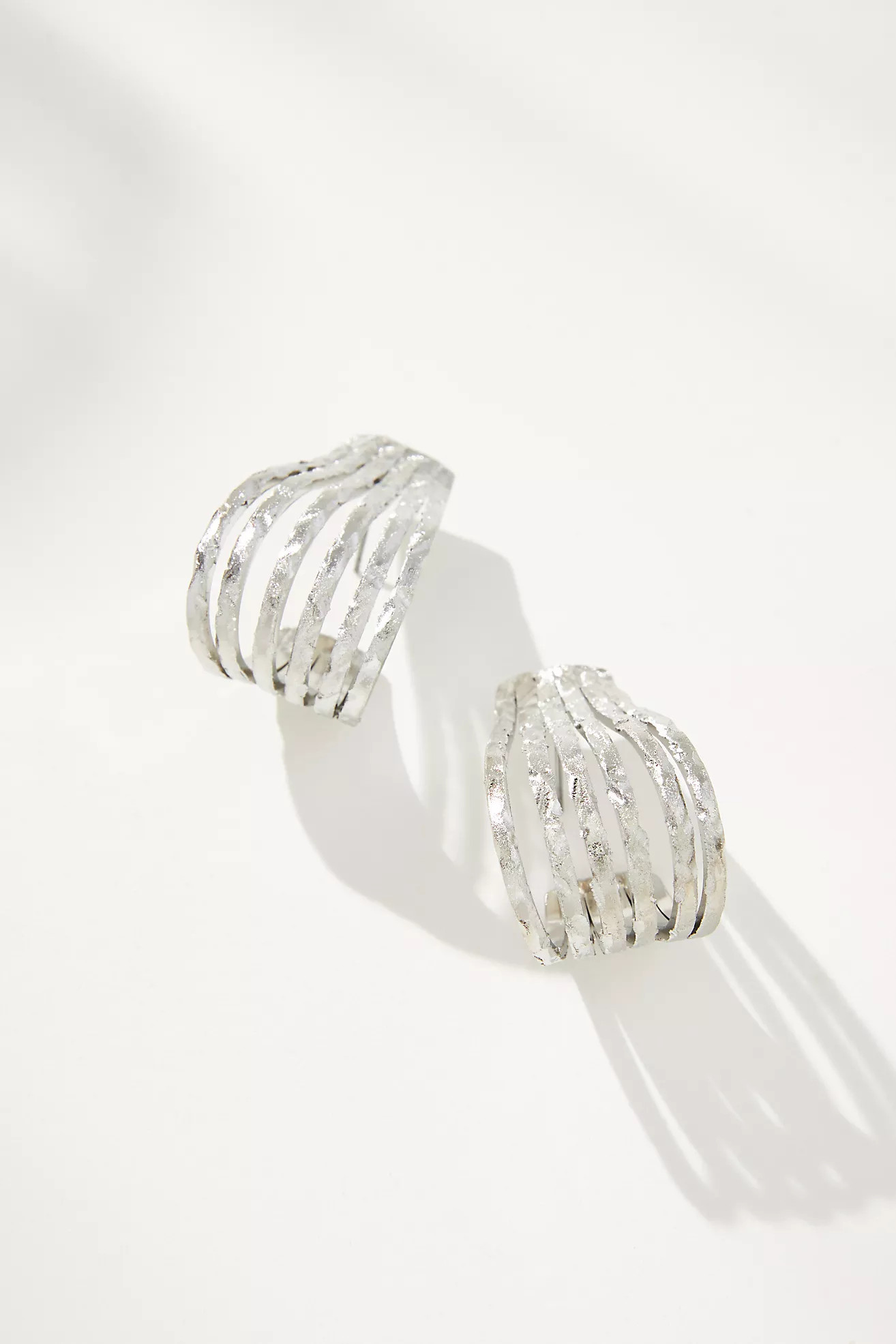 Ribbed Hoop Earrings | Anthropologie (US)