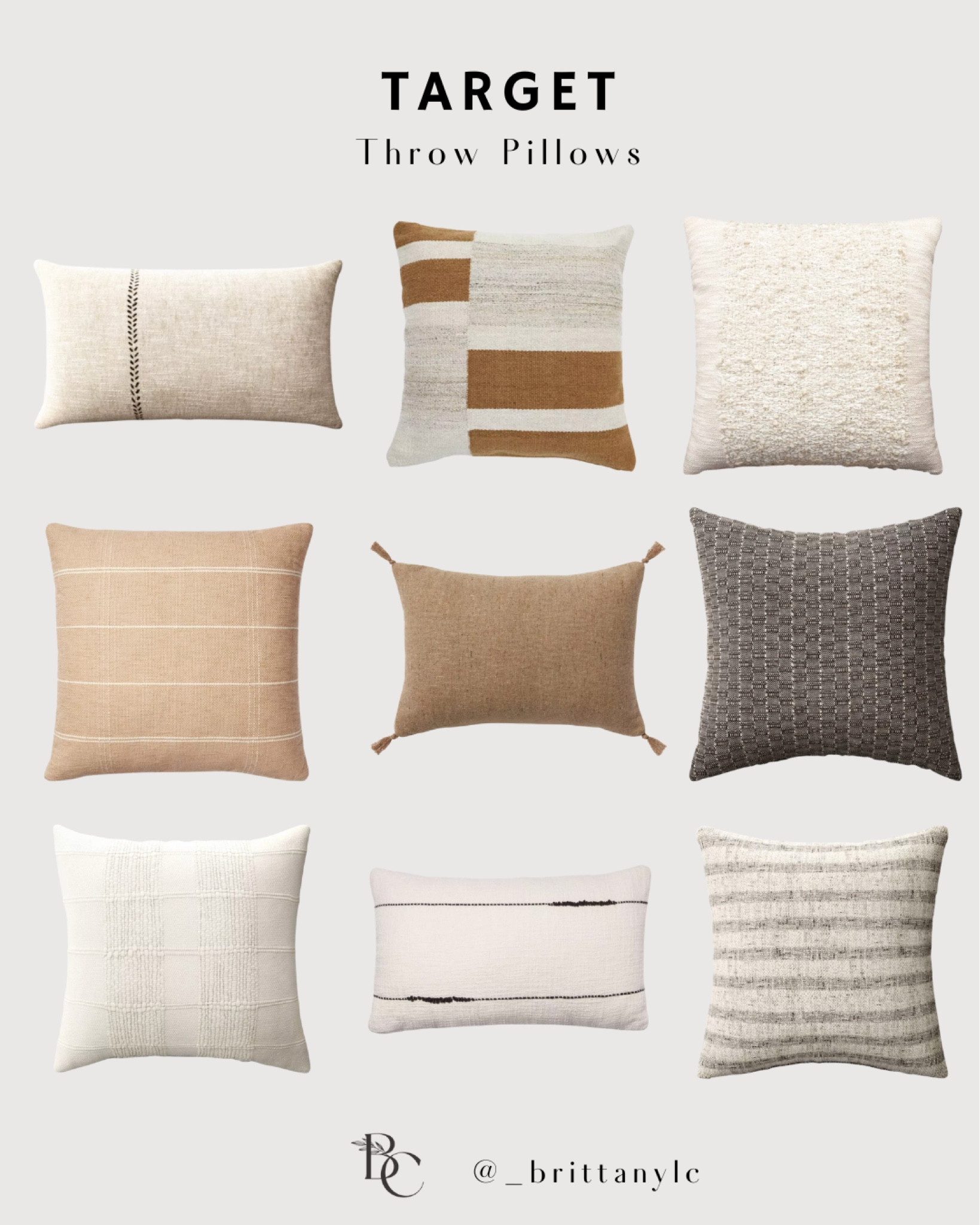 Neutral throw pillows for fall!

#LTKhome #LTKFind #LTKSeasonal