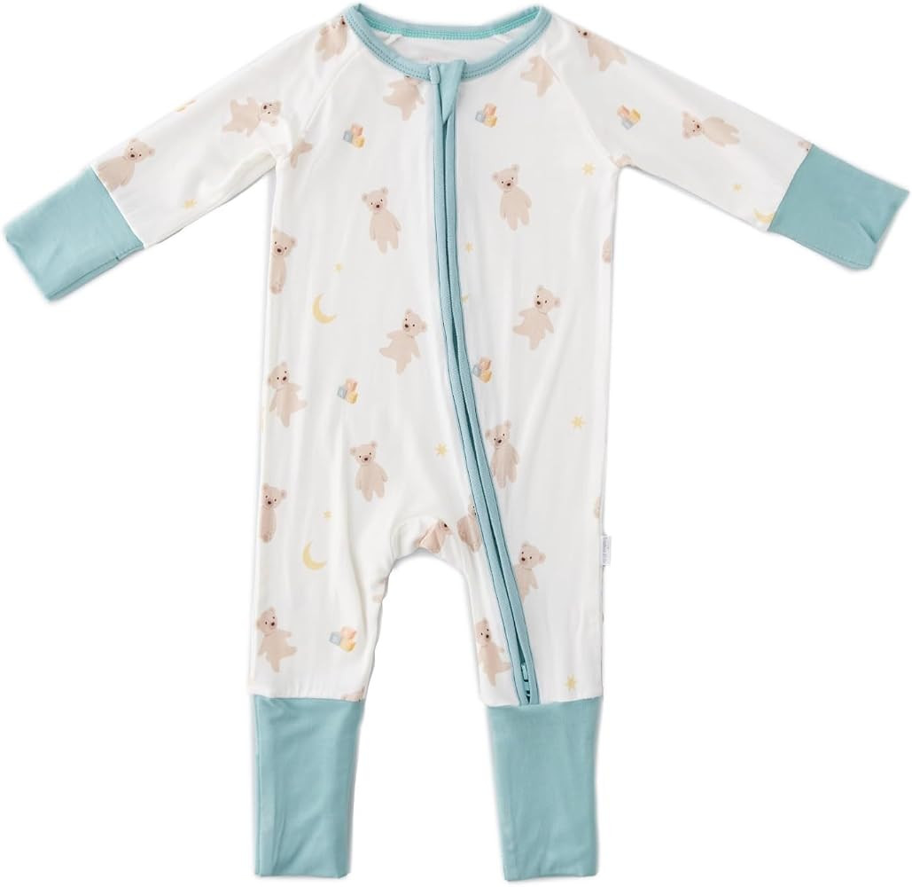Bamboo Little Ultra-Soft Convertible Baby Romper - Gender Neutral Infant Clothes with 2-Way Zippe... | Amazon (US)