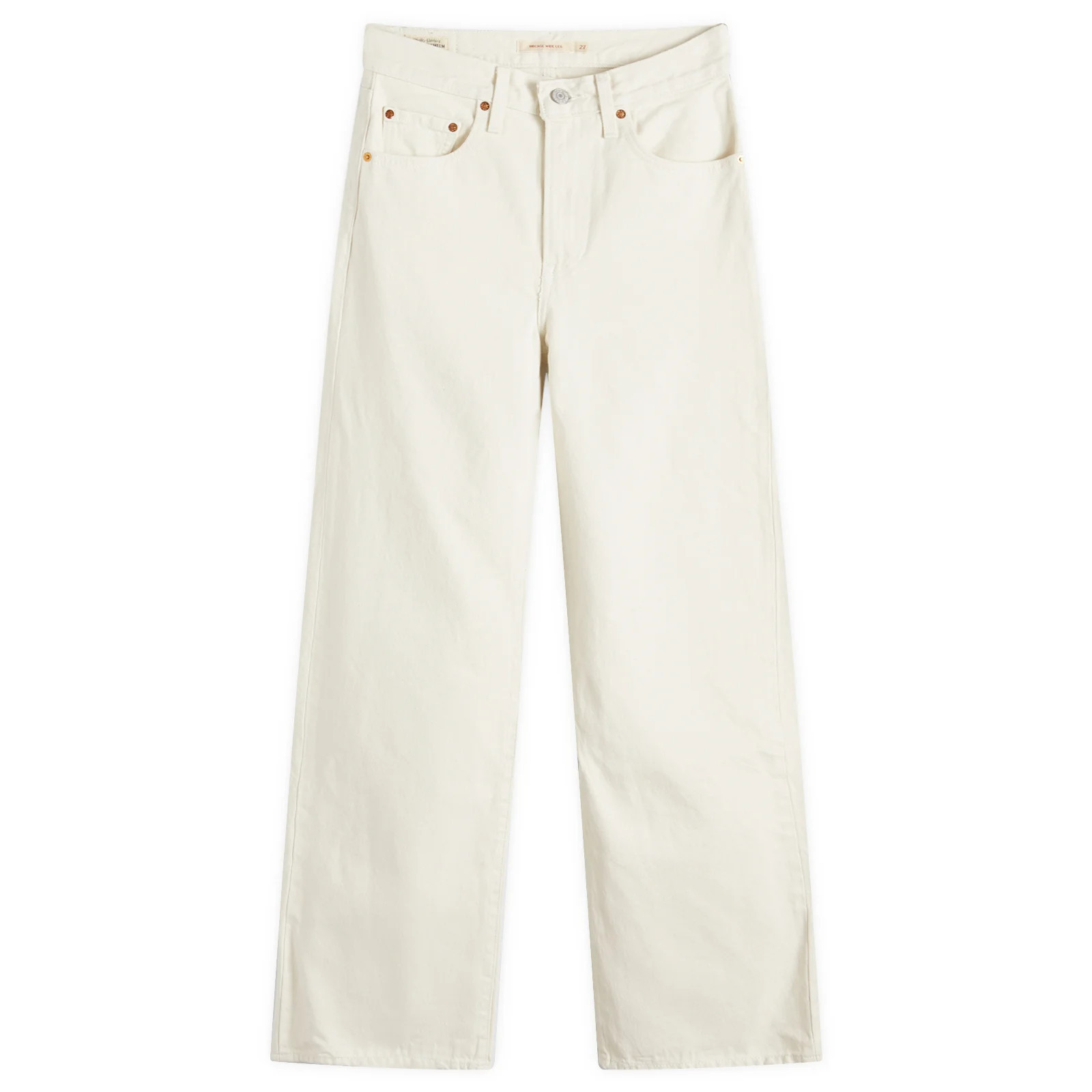Levi's Women's Wide Leg Jeans in White, Size 25"" | END. Clothing