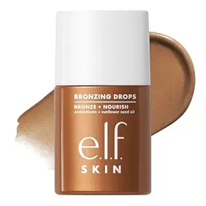 e.l.f. SKIN Bronzing Drops, Pure Gold (Golden Bronze Shimmer) | Liquid Face Tinted Serum with Vit... | Amazon (US)