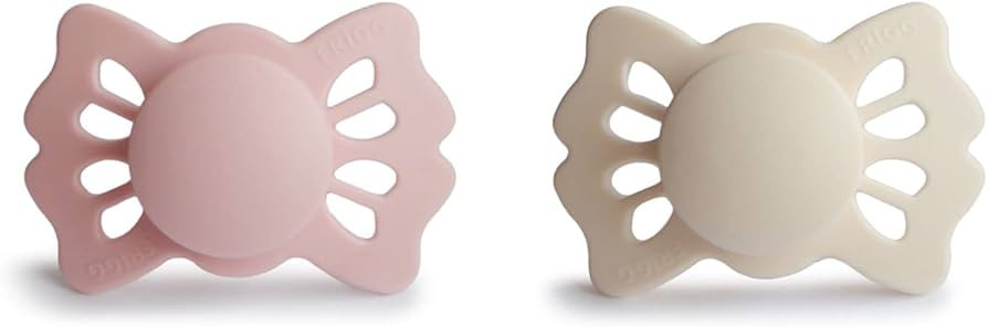 FRIGG Lucky Symmetrical SilkySoft Silicone Baby Pacifier | Made in Denmark | BPA-Free (Cream/Blus... | Amazon (US)