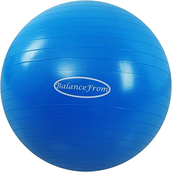 BalanceFrom Anti-Burst and Slip Resistant Exercise Ball Yoga Ball Fitness Ball Birthing Ball with... | Amazon (US)