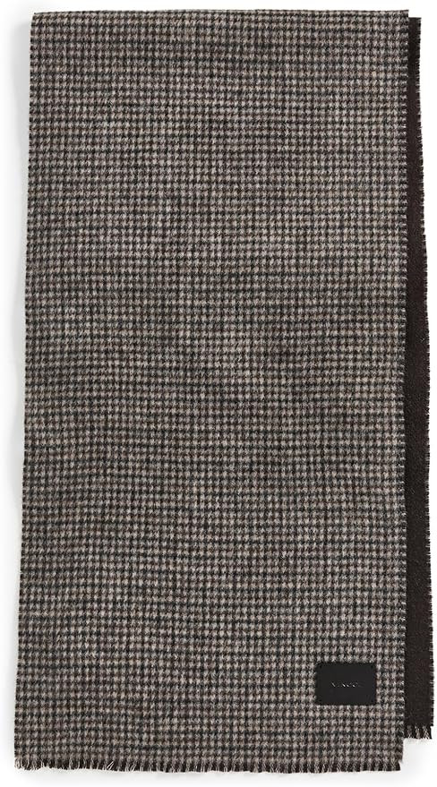 Vince Men's Double Face Houndstooth Scarf | Amazon (US)