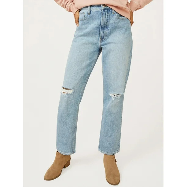 Free Assembly Women's Original 90's Straight Jeans - Walmart.com | Walmart (US)