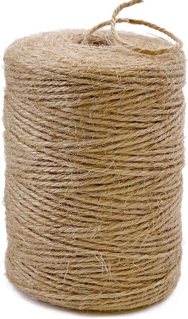 Amazon.com : PerkHomy Natural Jute Twine 600 Feet Long Twine String for Crafts Gift Wrapping Pack... | Amazon (US)