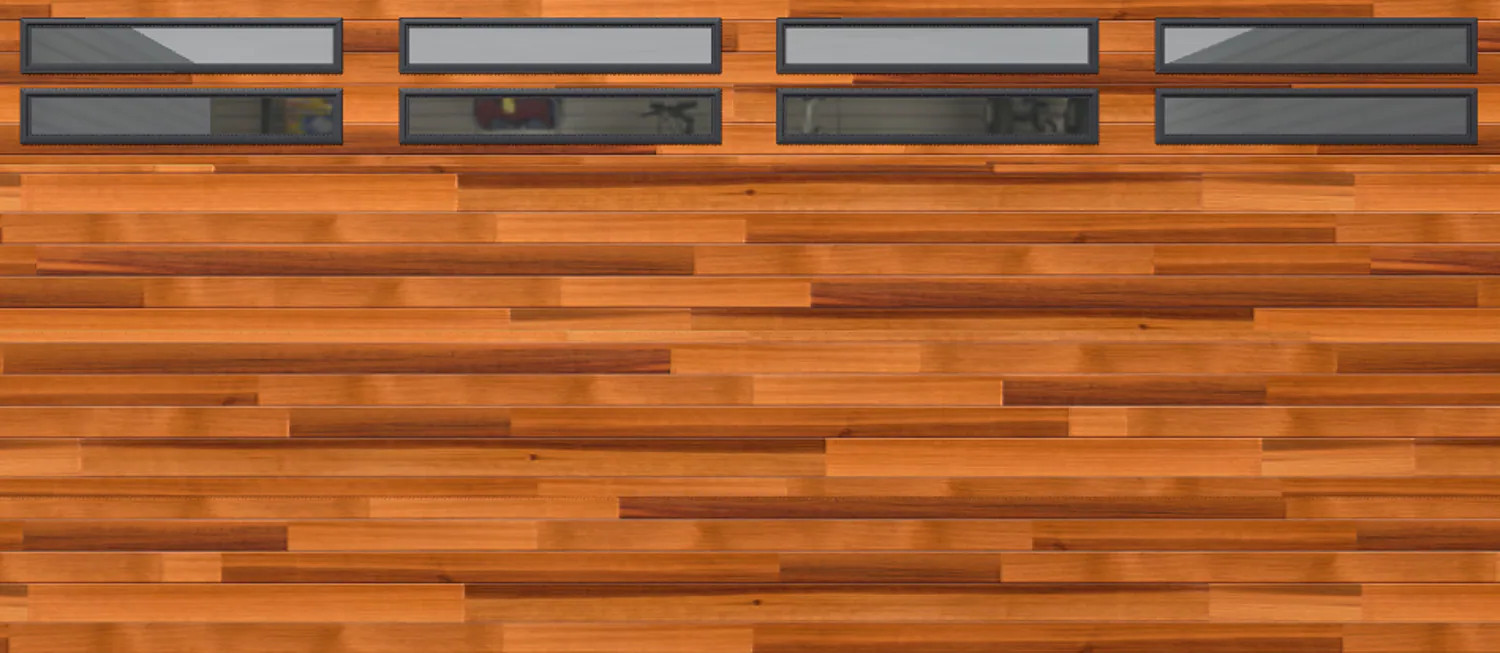 Wayne Dalton 8300 16-ft x 7-ft 12.12 R-Value Insulated Cedar Double Garage Door with Windows one_size | WD8300CNTCPNLD167 | Lowe's