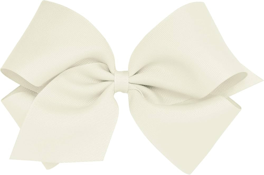 Wee Ones Girls' Plain Wrap Classic Grosgrain Hair Bows on a WeeStay No-Slip Hair Clip, Handmade, ... | Amazon (US)