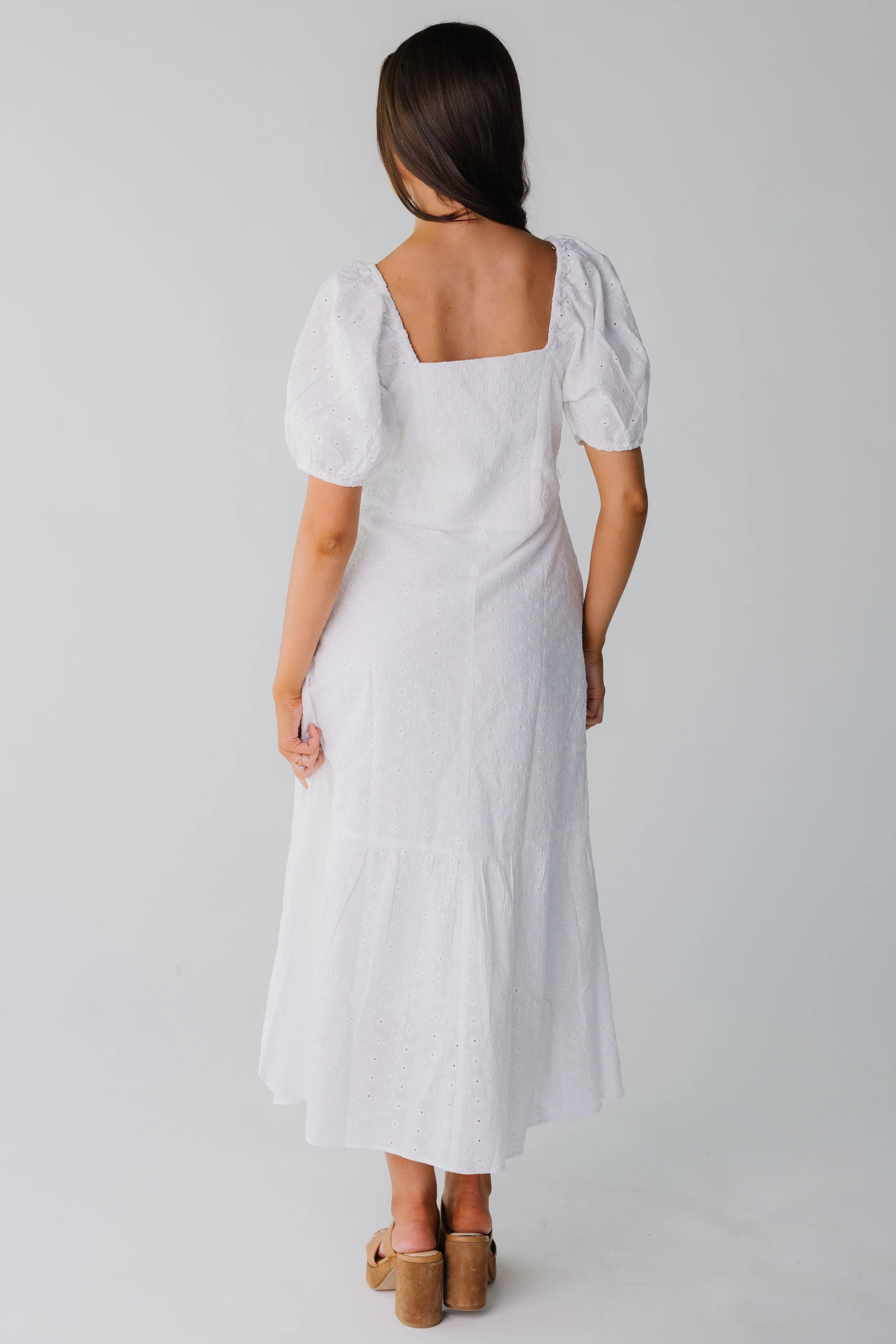 Citrus Alba Eyelet Midi Dress | Called To Surf