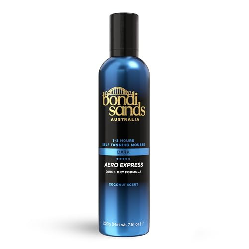 Bondi Sands Aero 1-Hour Express Self Tanning Foam | Lightweight, Coconut Tanning Foam Quickly Provides a Healthy, Flawless, Bronzed Glow | 7.61 fl oz/225 mL | Amazon (US)