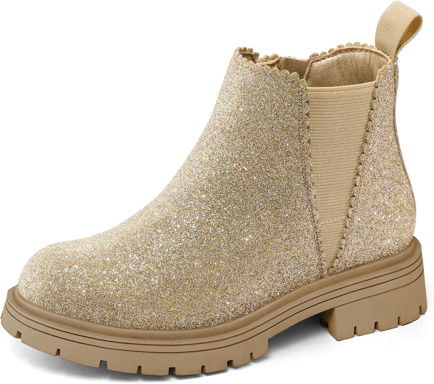 Girls Chelsea Boots，Kids Ankle Boots with Side Zipper | Amazon (US)