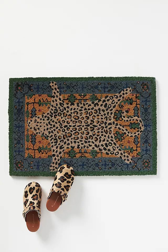 Octavia Leopard Doormat | Anthropologie (US)