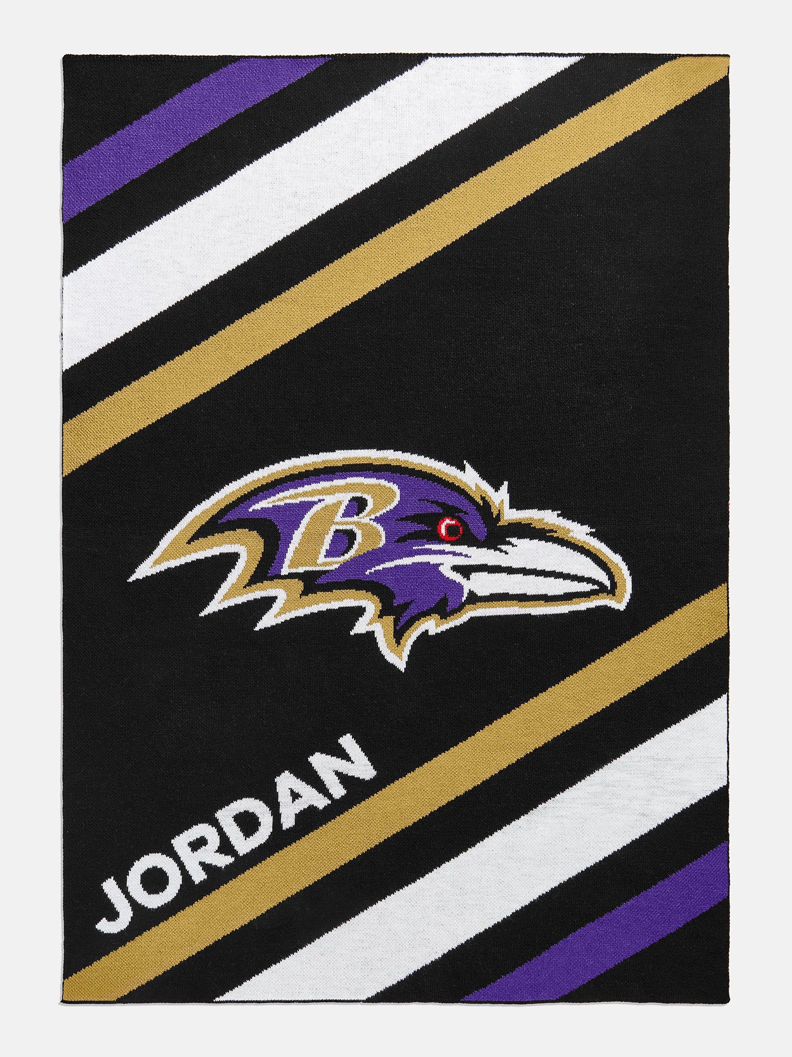 Baltimore Ravens NFL Custom Blanket | BaubleBar (US)