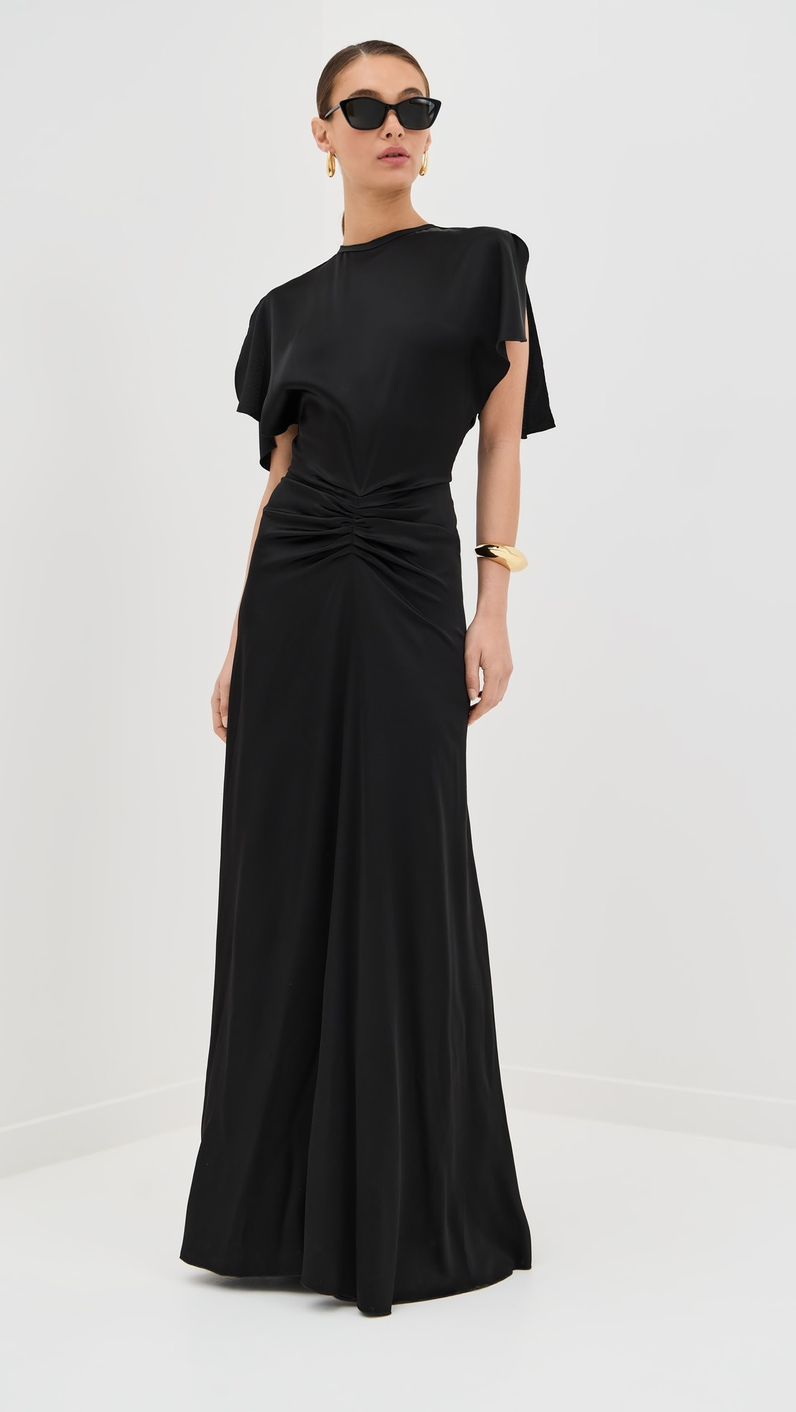 Gathered Waist Floor Length Dress | Shopbop